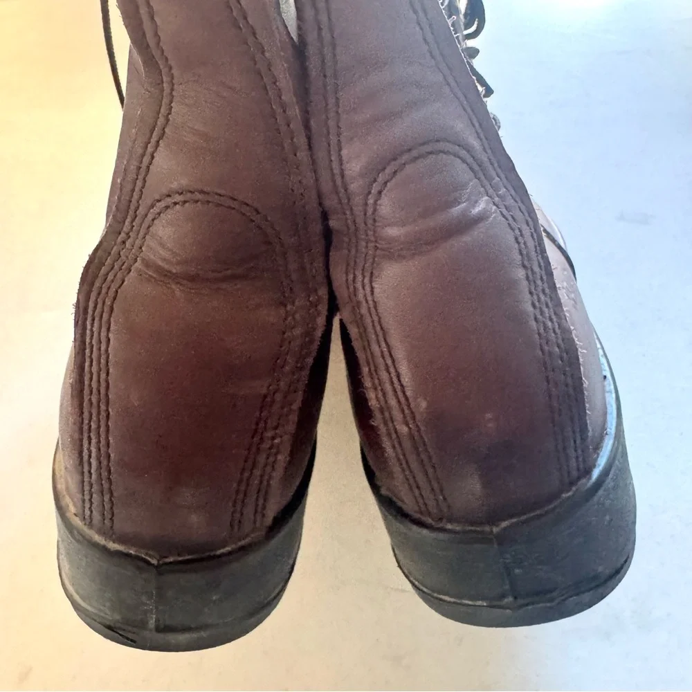 Belleville MENS 8” 330 Wet Weather Steel Toe Leather Flight Boots Brown Size 8